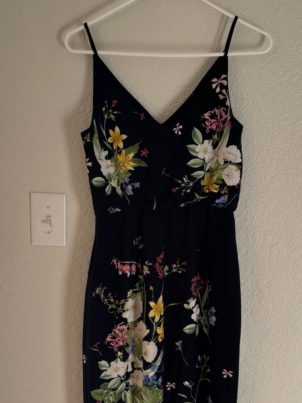 Oasis Black Floral Midi Dress 4 Whimsical Cottagecore Boho Grunge Coastal